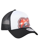 New Era Toddler White/Black Baltimore Orioles Painted A-Frame 9FORTY Trucker Adjustable Hat