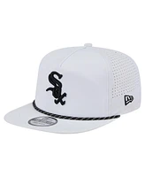New Era Men's White Chicago White Sox Perforated Golfer Snapback Hat