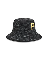 New Era Big Boys and Girls Black Pittsburgh Pirates 2025 Spring Training All Over Print Bucket Hat