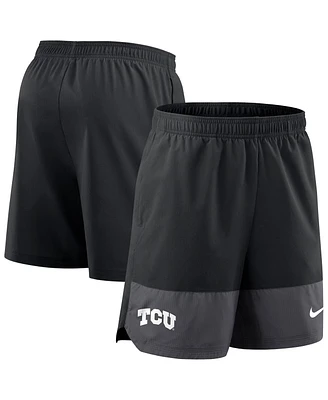 Nike Men's Black Tcu Horned Frogs 2025 Sideline Performance Shorts