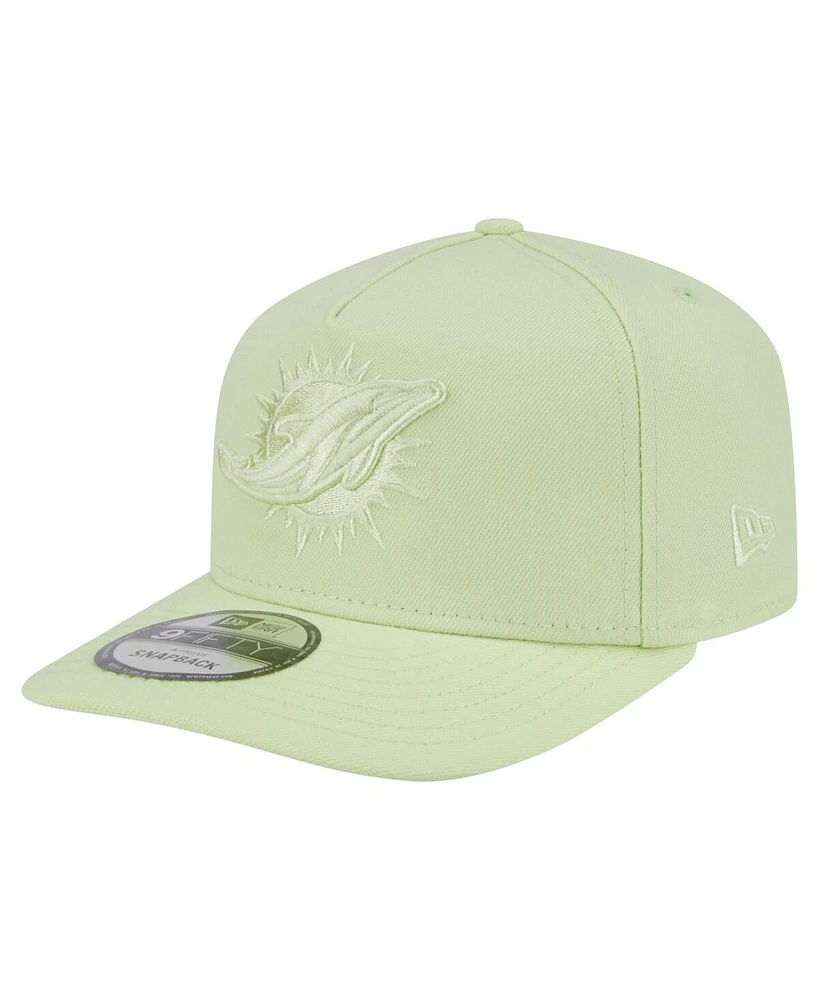New Era Men's Light Green Miami Dolphins Color Pack 9FIFTY Snapback Hat