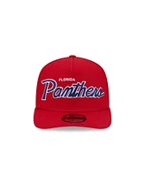New Era Men's Red Florida Panthers Core Poly A-Frame Snapback Hat