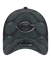 New Era Men's Black Cincinnati Reds 9FORTY A-Frame Trucker Adjustable Hat
