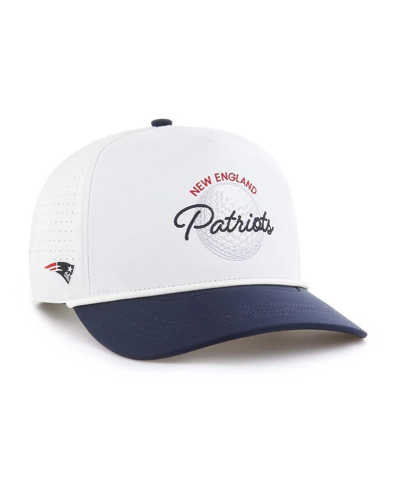 '47 Brand Men's White/Navy New England Patriots Gimmie Golf Hitch Rope Adjustable Hat