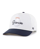 '47 Brand Men's White/Navy Denver Broncos Gimmie Golf Hitch Rope Adjustable Hat