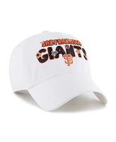 '47 Brand Women's White San Francisco Giants Flower Power Clean Up Adjustable Hat