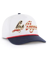 '47 Brand Men's White Las Vegas Raiders Patriotic Overhand Hitch Adjustable Hat