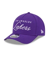 New Era Men's Purple Los Angeles Lakers 2025 Nba Draft M-Crown A-Frame 9FORTY Adjustable Hat