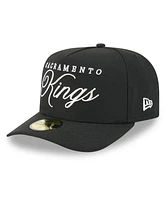 New Era Men's Black Sacramento Kings 2025 Nba Draft A-Frame 59FIFTY Fitted Hat