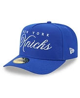 New Era Men's Blue York Knicks 2025 Nba Draft A-Frame 59FIFTY Fitted Hat