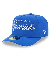 New Era Men's Blue Dallas Mavericks 2025 Nba Draft A-Frame 59FIFTY Fitted Hat