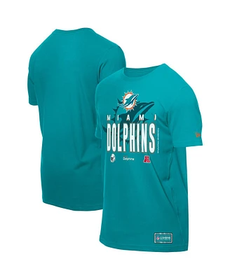 New Era Men's Aqua Miami Dolphins 2025 Nfl Training Camp T-Shirt