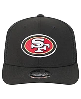 New Era Men's Black San Francisco 49ers Team Collection 9SEVENTY Stretch-Snap Adjustable Hat
