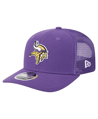 New Era Men's Purple Minnesota Vikings Team Collection 9SEVENTY Stretch-Snap Adjustable Hat