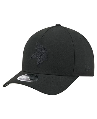New Era Men's Black Minnesota Vikings Team Collection 9FORTY M-Crown A-Frame Adjustable Hat