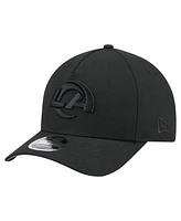 New Era Men's Black Los Angeles Rams Team Collection 9FORTY M-Crown A-Frame Adjustable Hat