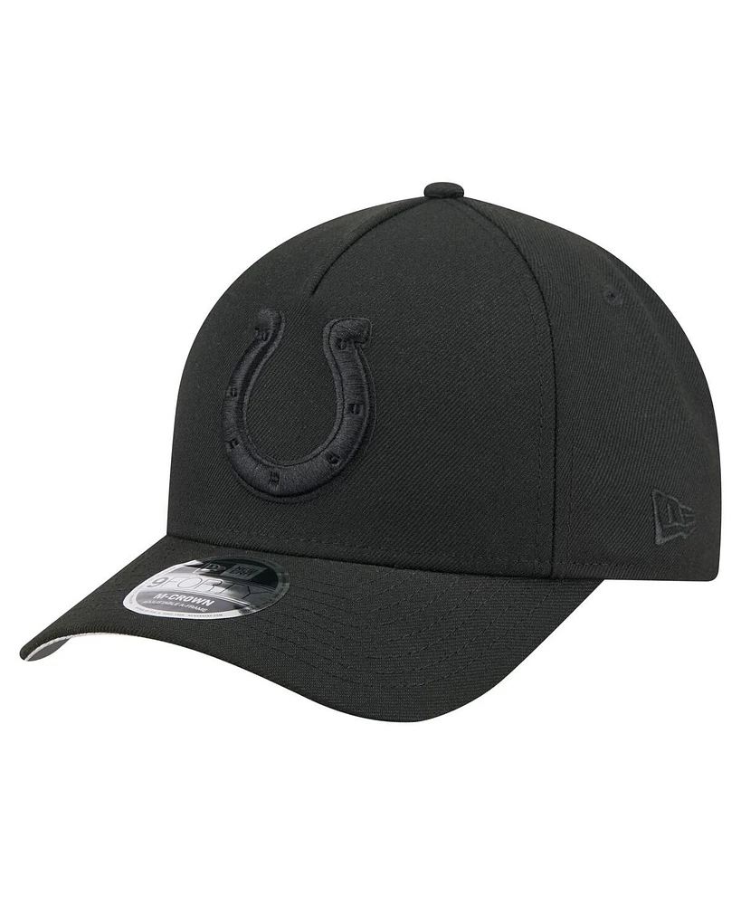 New Era Men's Black Indianapolis Colts Team Collection 9FORTY M-Crown A-Frame Adjustable Hat