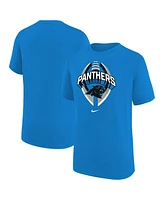 Nike Big Boys and Girls Blue Carolina Panthers Icon Legend T-Shirt
