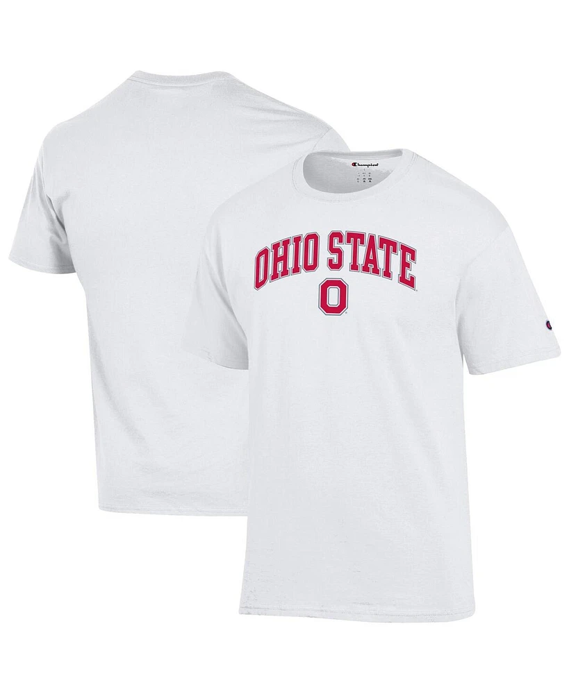 Champion Men's White Ohio State Buckeyes Arched Logo T-Shirt