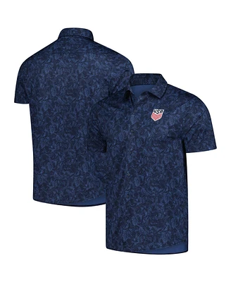 Antigua Men's Navy Usmnt Lush Woven Button-Up Shirt