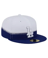 New Era Men's Royal/White Los Angeles Dodgers Paint Stroke 59FIFTY Fitted Hat
