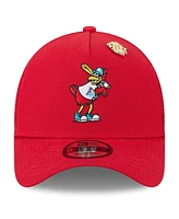 New Era Men's Red St. Louis Cardinals 2025 Big League Chew A-Frame 9FORTY Adjustable Trucker Hat