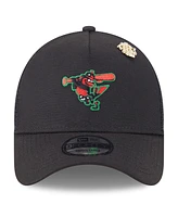New Era Men's Black Baltimore Orioles 2025 Big League Chew A-Frame 9FORTY Adjustable Trucker Hat