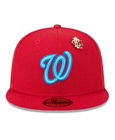 New Era Men's Red Washington Nationals 2025 Big League Chew 59FIFTY Fitted Hat