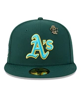 New Era Men's Green Athletics 2025 Big League Chew 59FIFTY Fitted Hat