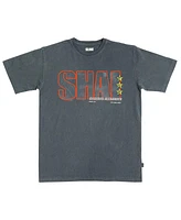 Slam Men's and Women's Shai Gilgeous-Alexander Charcoal Oklahoma City Thunder February/March 2025 Cover Graphic Remix T-Shirt