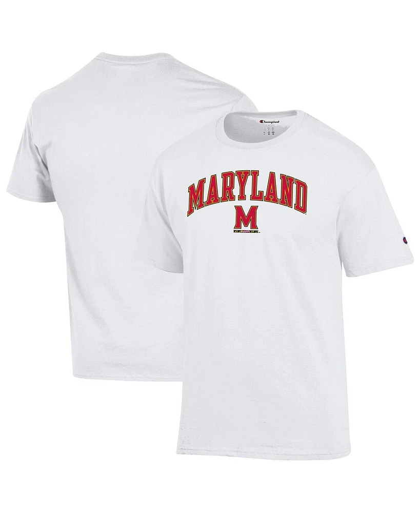 Champion Men's White Maryland Terrapins Arch Over Logo T-Shirt