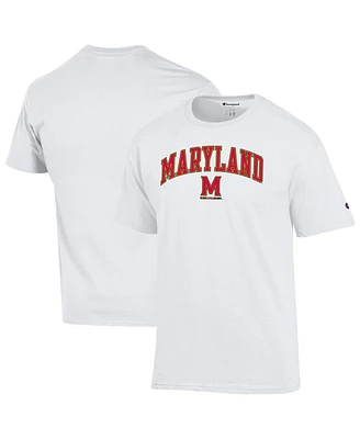 Champion Men's White Maryland Terrapins Arch Over Logo T-Shirt