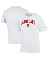 Champion Men's White Maryland Terrapins Arch Over Logo T-Shirt