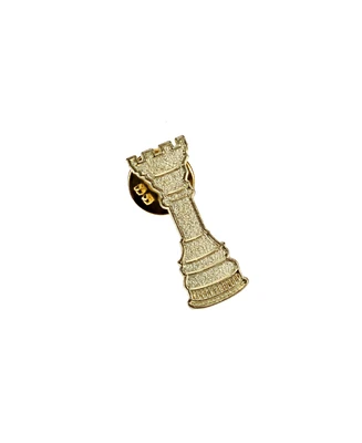 We Games Metal Rook Chess Pins, Gold, Bulk Pack of 10