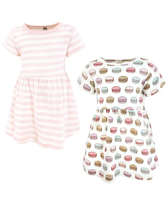 Hudson Baby Girls Cotton Dresses, Macarons