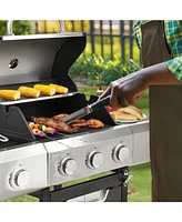 Mondawe 3 Burner 40,500 Btu Stainless Steel Outdoor Barbecue Gas Grillwith Side Burner and Cover