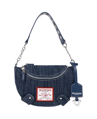True Religion Chain Handle Denim Hobo