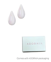 Adornia Cultivated Pearl Teardrop Sculptural Studs