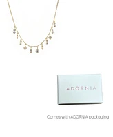 Adornia Gold Crystal Multi Shape Dangle Necklace
