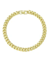 Adornia 14K Gold Plated Chunky Curb Chain Anklet
