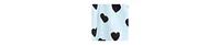 Hudson Baby Girls Cotton Dress and Cardigan Set, Mint Black Heart
