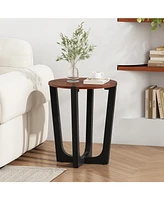 Streamdale Furniture Acacia Wood Side Table - Modern Design & Easy Assembly