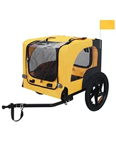 Pet Bike Trailer - Folding, Quick Release, Leash