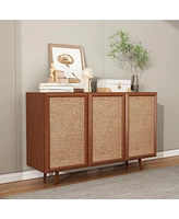 Streamdale Furniture Farmhouse Tv Stand/Console with Doors & Shelves