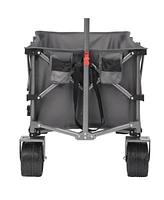Streamdale Furniture Collapsible Wagon Cart - Heavy Duty, Big Wheels