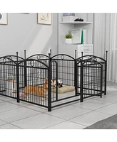 Dog Playpen 24" 8 Panel Metal Pet Fence