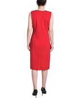 Ny Collection Women's Sleeveless Stud Front Dress