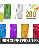 4 x 6 Inches Clear Cellophane Candy Bags With Ties - 200 Piece