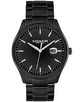 Coach Men's Oliver Black Ip Stainless Steel Bracelet Watch, 41mm