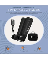LifePro Air Compression Recovery System with Heat – 8-Chamber Full Leg Massager for Calf, Thigh & Foot – Air Massage Wraps for Circulati